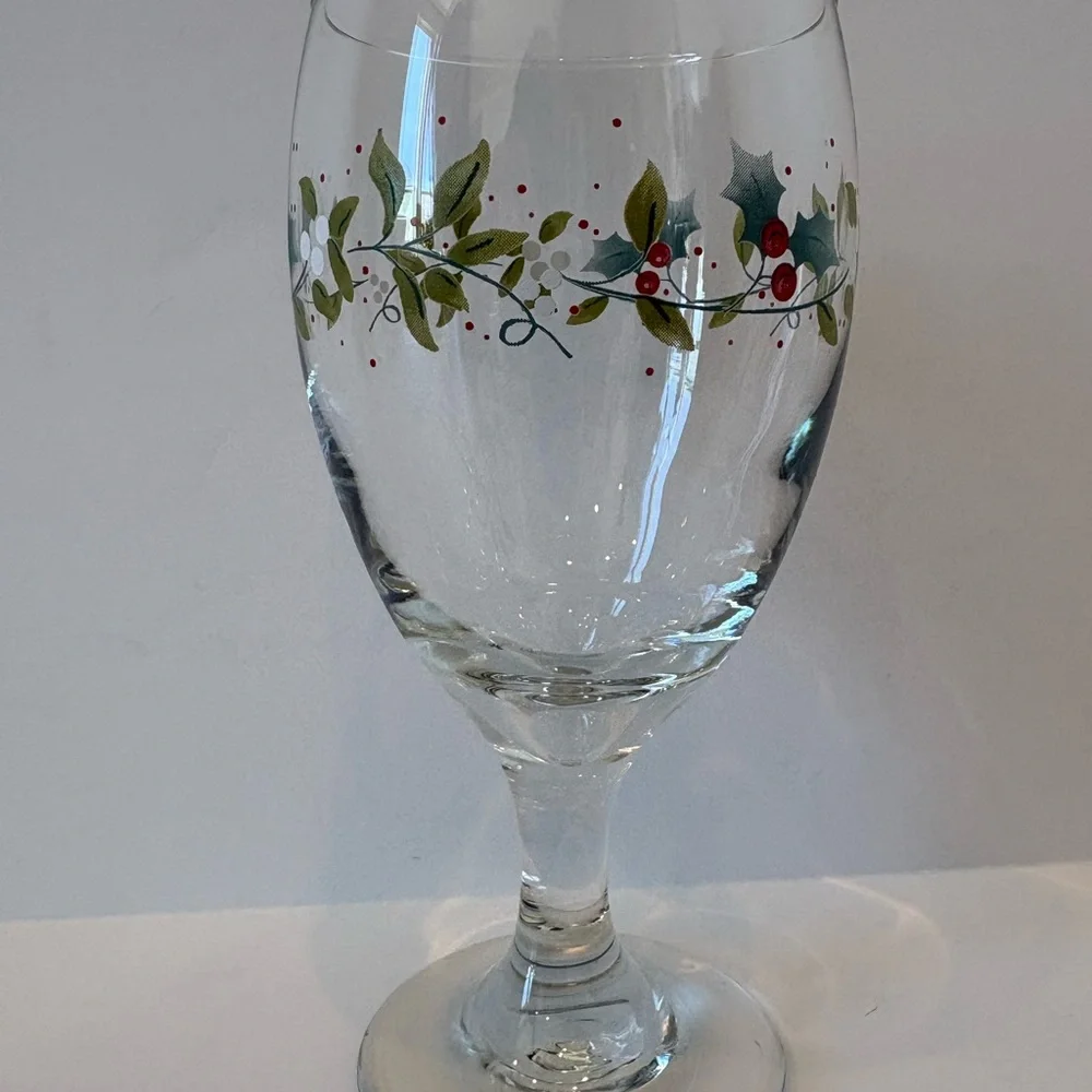 Pfaltzgraff Winterberry 16 oz.Iced Tea Glass Water Goblet Discontinued 5423294